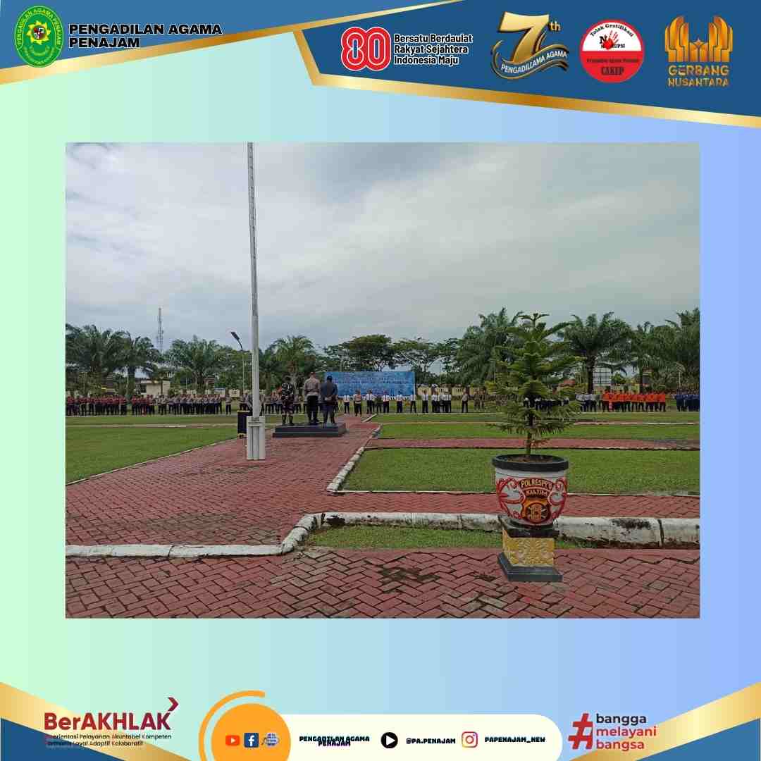 Apel Gelar Pasukan Operasi Kepolisian Terpusat Lilin Mahakam 2025 2