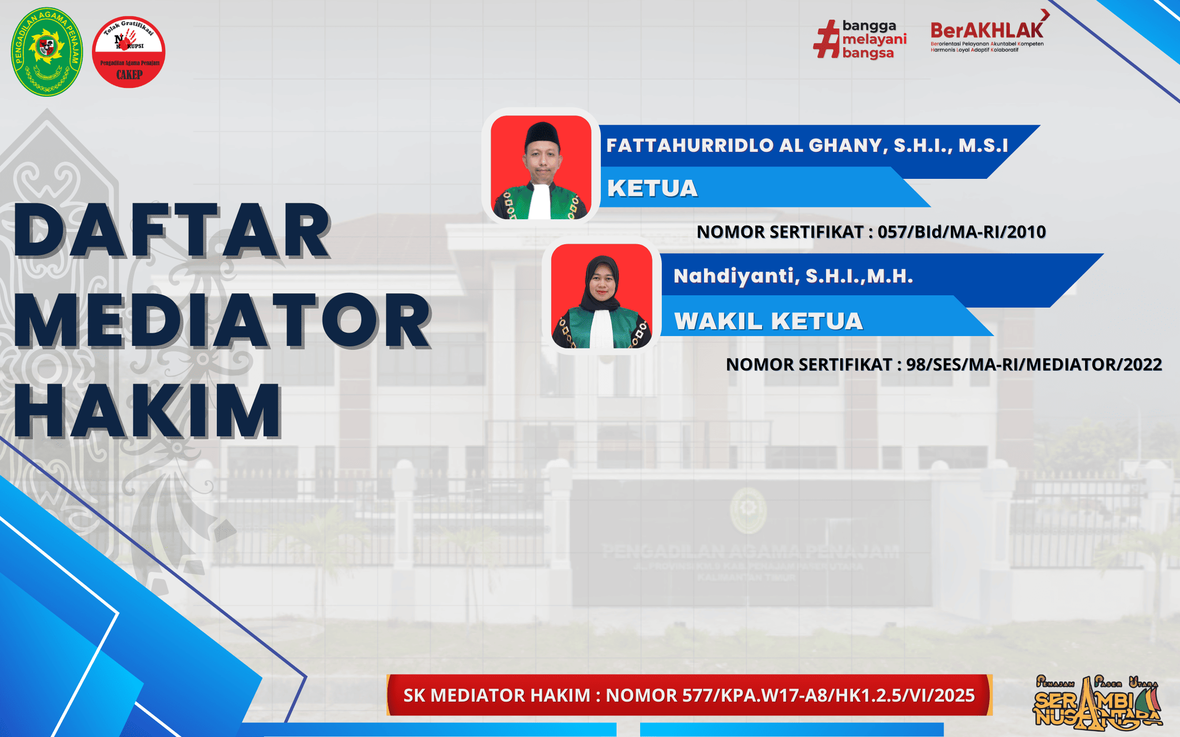 DAFTAR MEDIATOR HAKIM 200 x 200 piksel 600 x 400 piksel 800 x 500 piksel 1