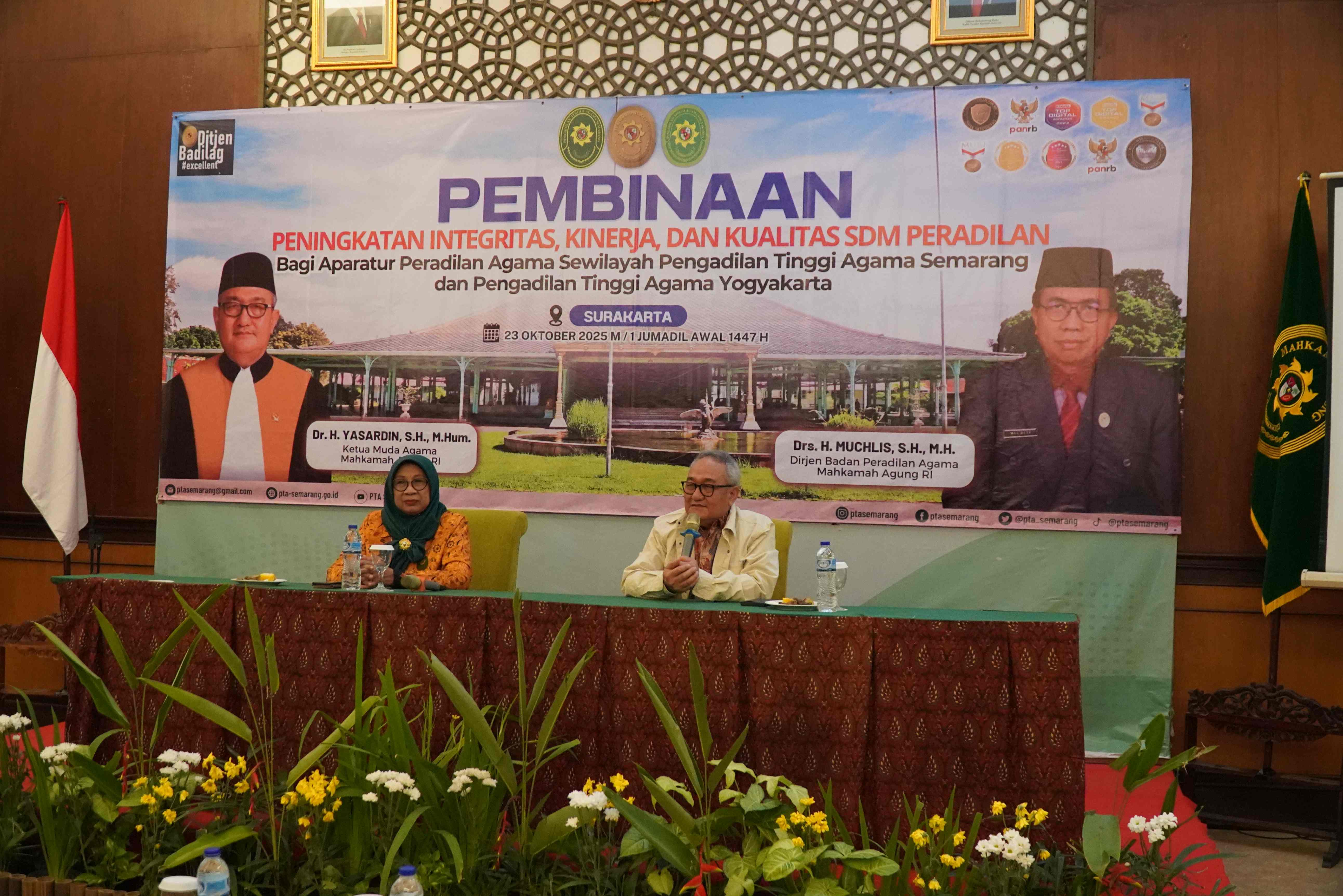 Dirjen Badilag Buka Pembinaan di Solo Serukan Integritas sebagai Ruh dan Kualitas SDM sebagai Mesin Penggerak Kinerja 5