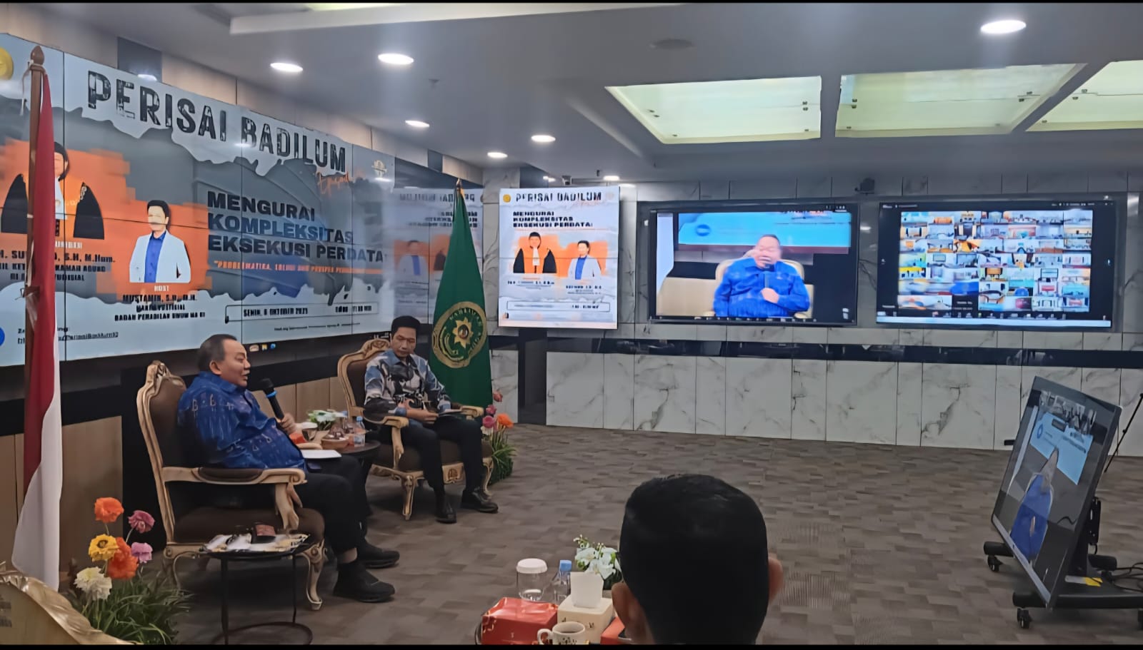 Dirjen Badilag Mengikuti Pertemuan Rutin Sarasehan Interaktif PERISAI pada Direktorat Jenderal Badan Peradilan Umum 1