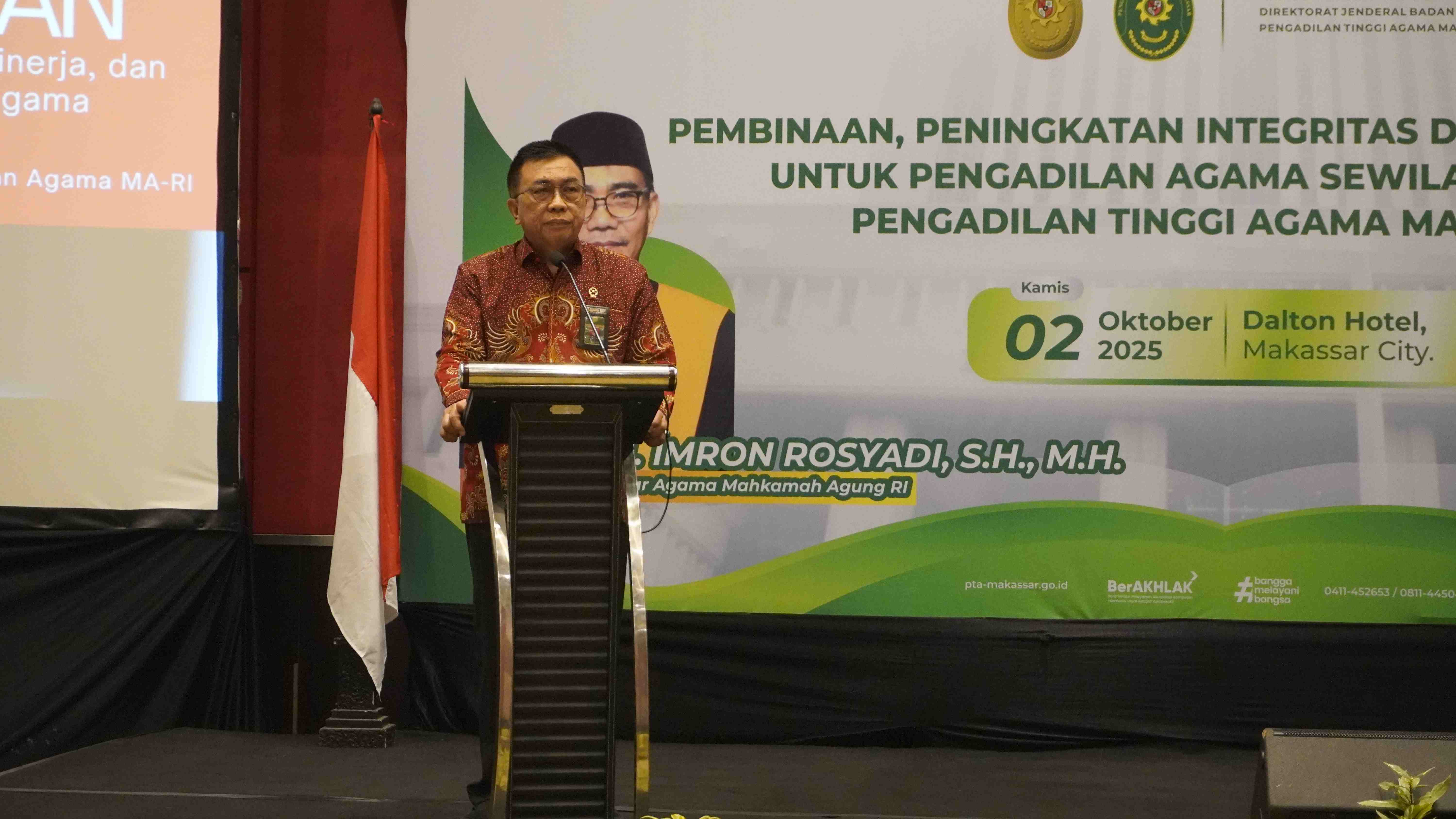 Dirjen Badilag dan Hakim Agung Kamar Agama Beri Pembinaan Intensif pada Wilayah Hukum PTA Makassar 2