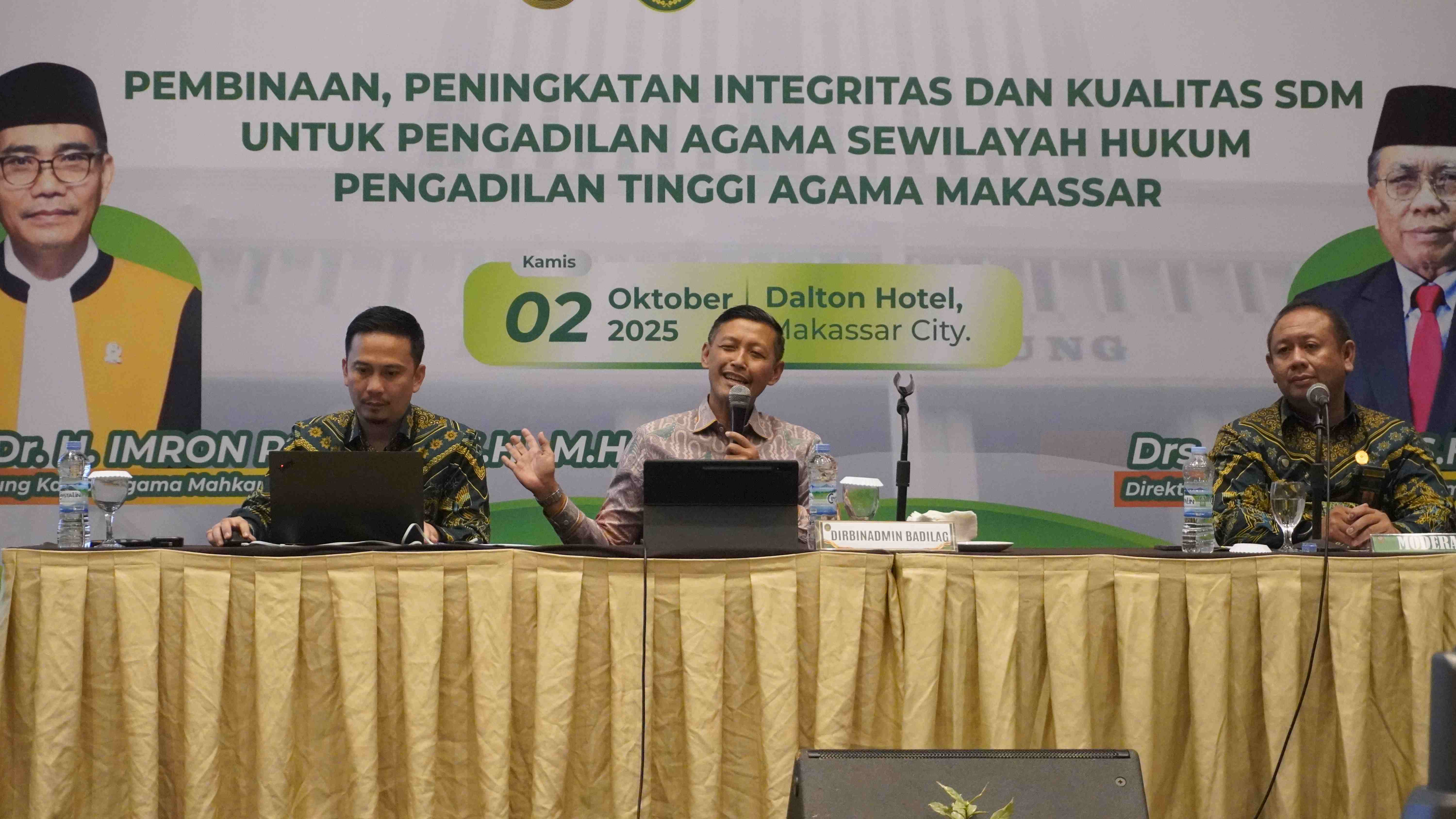 Dirjen Badilag dan Hakim Agung Kamar Agama Beri Pembinaan Intensif pada Wilayah Hukum PTA Makassar 4