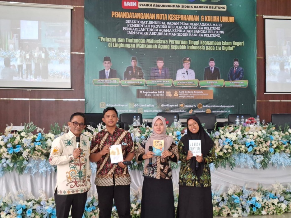 Ditjen Badilag dan Pengadilan Tinggi Agama Kepulauan Bangka Belitung Tandatangani Nota Kesepahaman dengan IAIN Syaikh Abdurrahman Siddik dan Pemerintah Provinsi Kepulauan Bangka Belitung 7