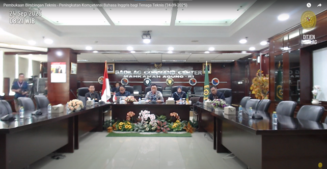 Menuju Peradilan Agama Berdaya Saing Global Badilag Buka Bimtek Bahasa Inggris 1