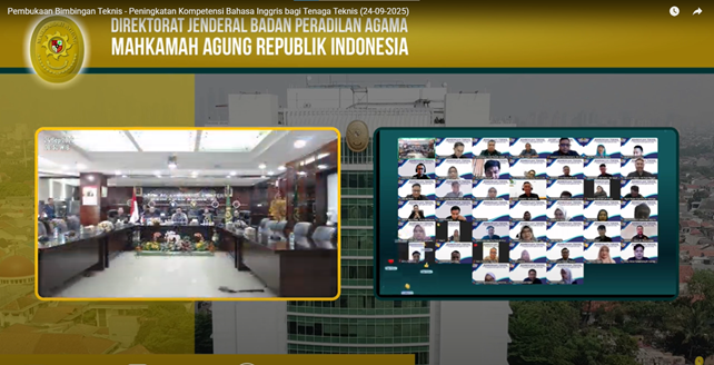 Menuju Peradilan Agama Berdaya Saing Global Badilag Buka Bimtek Bahasa Inggris 3