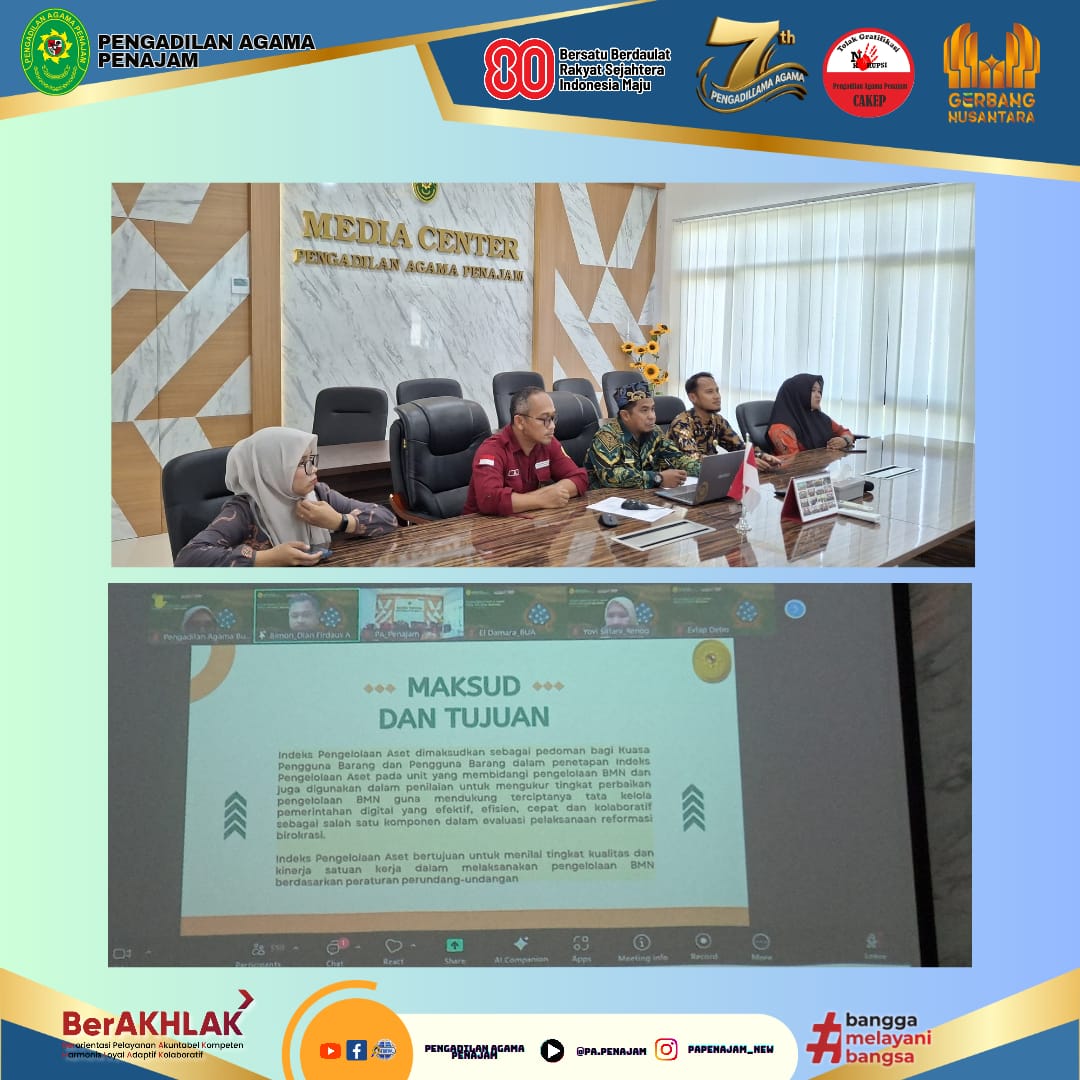 Perkuat Akuntabilitas PA Penajam Ikuti Sosialisasi Fitur E SAKIP pada Aplikasi BATARA 2